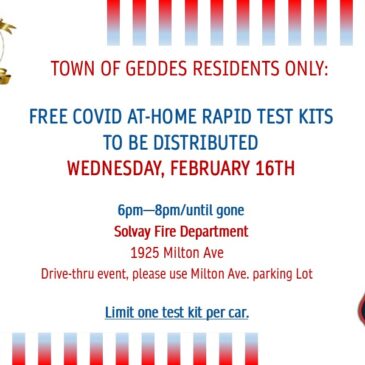COVID Test Kit Drive-Thru 2/16