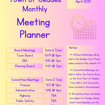 April Meetings