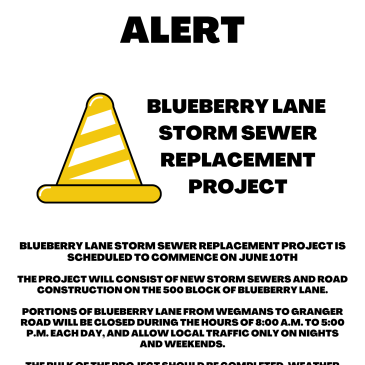Construction Notice Starting 6/10