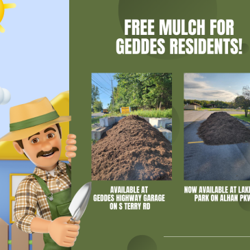 Free Mulch For Geddes Residents!