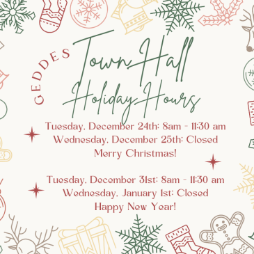 Town Holiday Hours