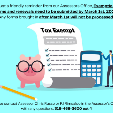 Exemptions Deadline Reminder