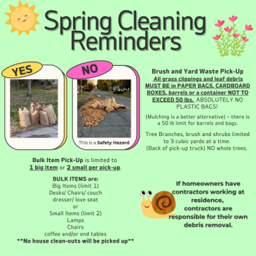 Spring Cleaning Reminders